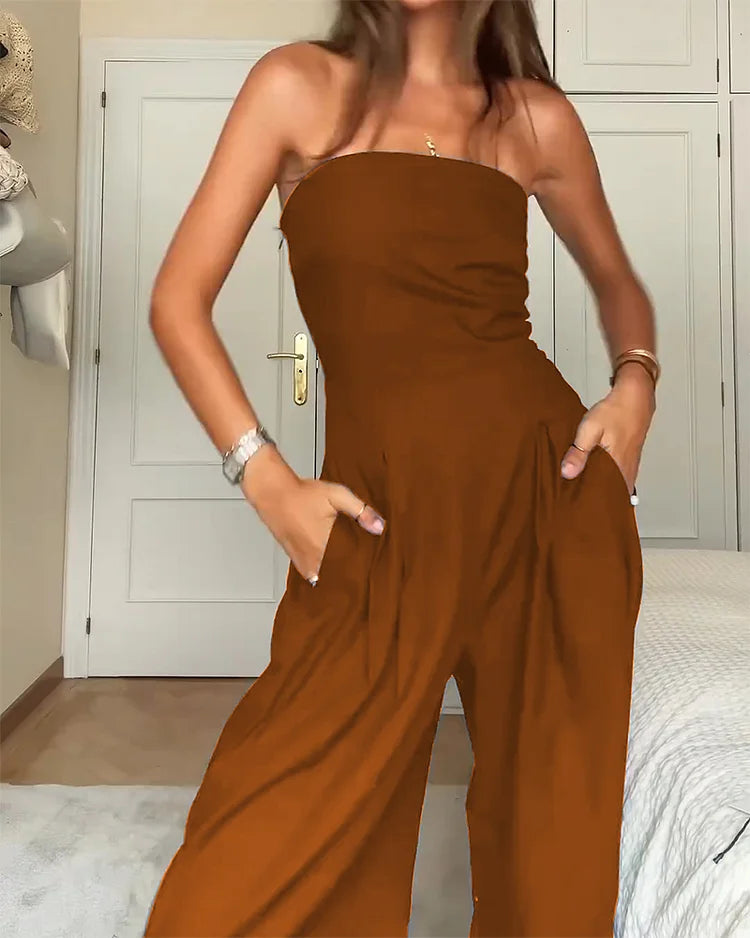René | Elegante Strapless Jumpsuit