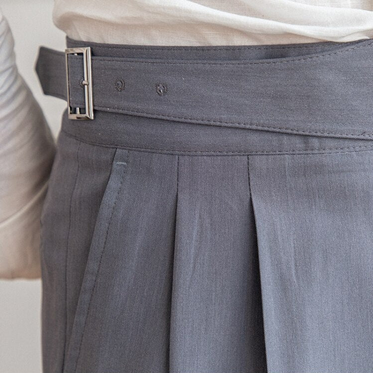Steengrijs Slim fit grijze pantalon voor heren
