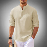 beige ademende polo