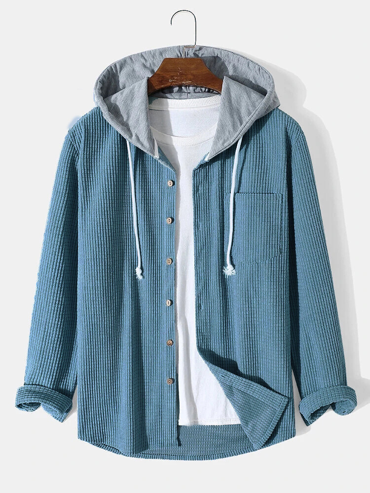 casual heren overhemd katoenmix
