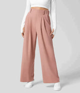 Soraya wide leg pantalon oudroze
