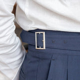 Marineblauw Slim fit grijze pantalon voor heren
