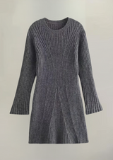 Elodie | Ribgebreide Mini Jurk