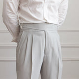Asgrijs Slim fit grijze pantalon voor heren
