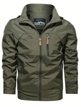 regenjack met capuchon en zakken
