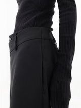 lange geweven broek voor dames
