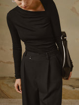 Elyra | Asymmetric Knit Top