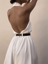 Mila jumpsuit met elegante criss cross

