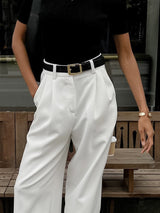 Moderne rechte broek met elegante fit
