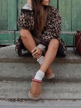 Stijlvolle panterprint coat – Perfect voor koude dagen