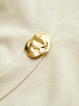 Isabelle | Gebreid Vest met Gouden Knopen