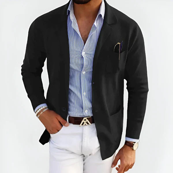herenblazer in elegante casual stijl
