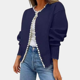 comfortabel vest voor dames in blauw
