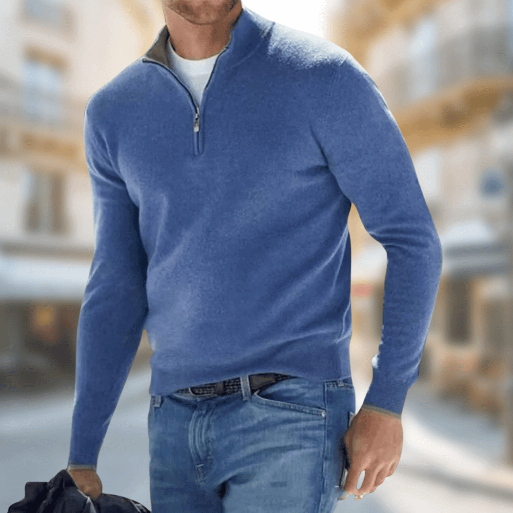Mark half-zip trui
