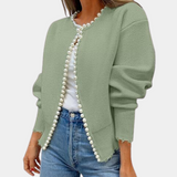 groen damesvest elegant en tijdloos ontwerp

