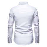 enzo paisley detail overhemd wit heren slim fit
