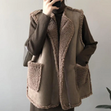 dames vest bruin

