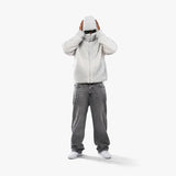 moderne fleece jas met hoge kraag
