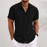 Mason Korte Mouwen Overhemd Zwart casual zomershirt