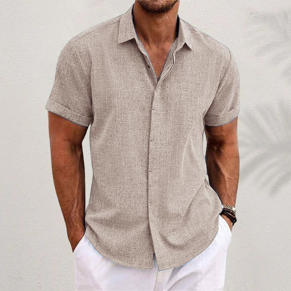 Mason Korte Mouwen Overhemd Beige zomermode heren
