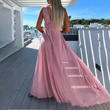 Roze jumpsuit dames avondjurk alternatief


