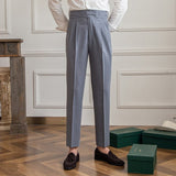 grijs Slim fit grijze pantalon voor heren
