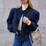 casual tussenjas dames blauw