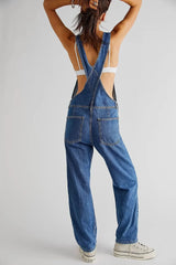 Elena blauwe denim playsuit
