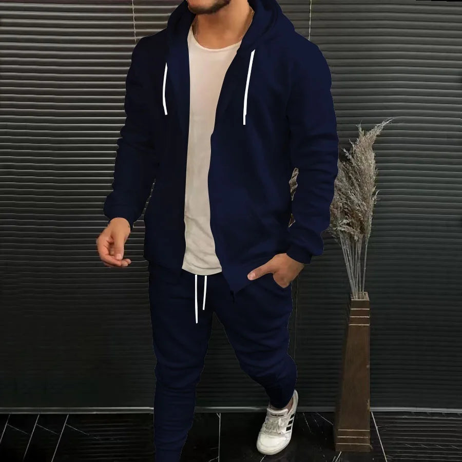 Casual Heren Kleding met Sportieve Uitstraling, blauw