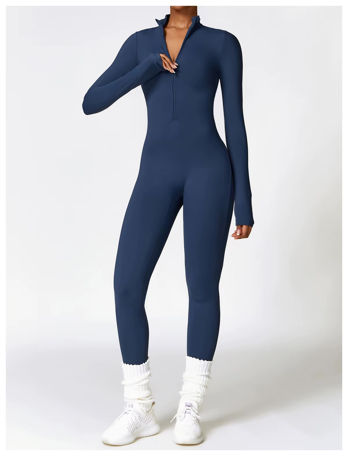 Comfortabele en trendy winter jumpsuit met fleecevoering en stretchstof