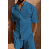 stijlvolle ribbelstof outfit heren
