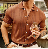 heren zomerset met korte broek en overhemd
