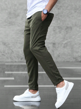 comfortabele slim fit chino mannen