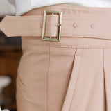 Beige Slim fit grijze pantalon voor heren
