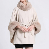Modieus warm vest voor dames in acryl en wol
