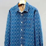 denim sherpa jacket blauw heren
