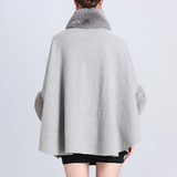 Modieus warm vest voor dames in acryl en wol
