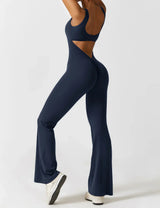Elena | Flared V-Back Jumpsuit