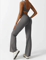 Elena | Flared V-Back Jumpsuit