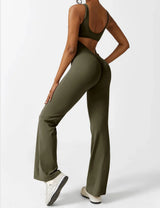 Elena | Flared V-Back Jumpsuit