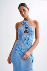 Amalfi Bloom | Handgehaakte Maxi-Jurk