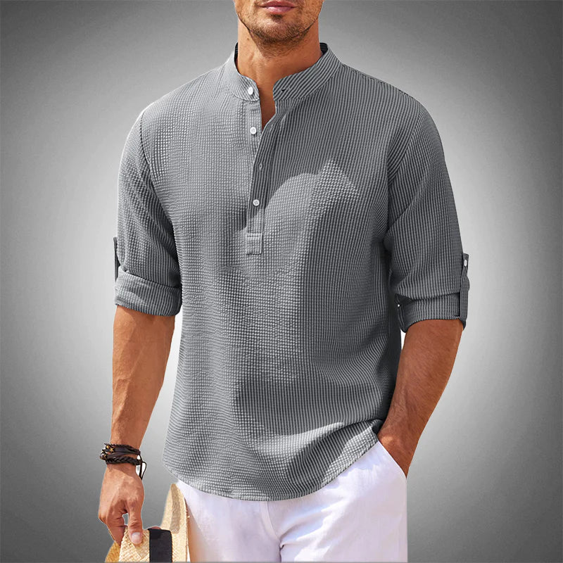grijze zomerse polo