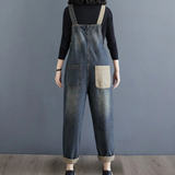 Melanie denim jumpsuit met flatterende pasvorm
