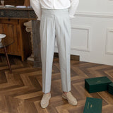 Asgrijs Slim fit grijze pantalon voor heren
