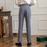 grijs Slim fit grijze pantalon voor heren
